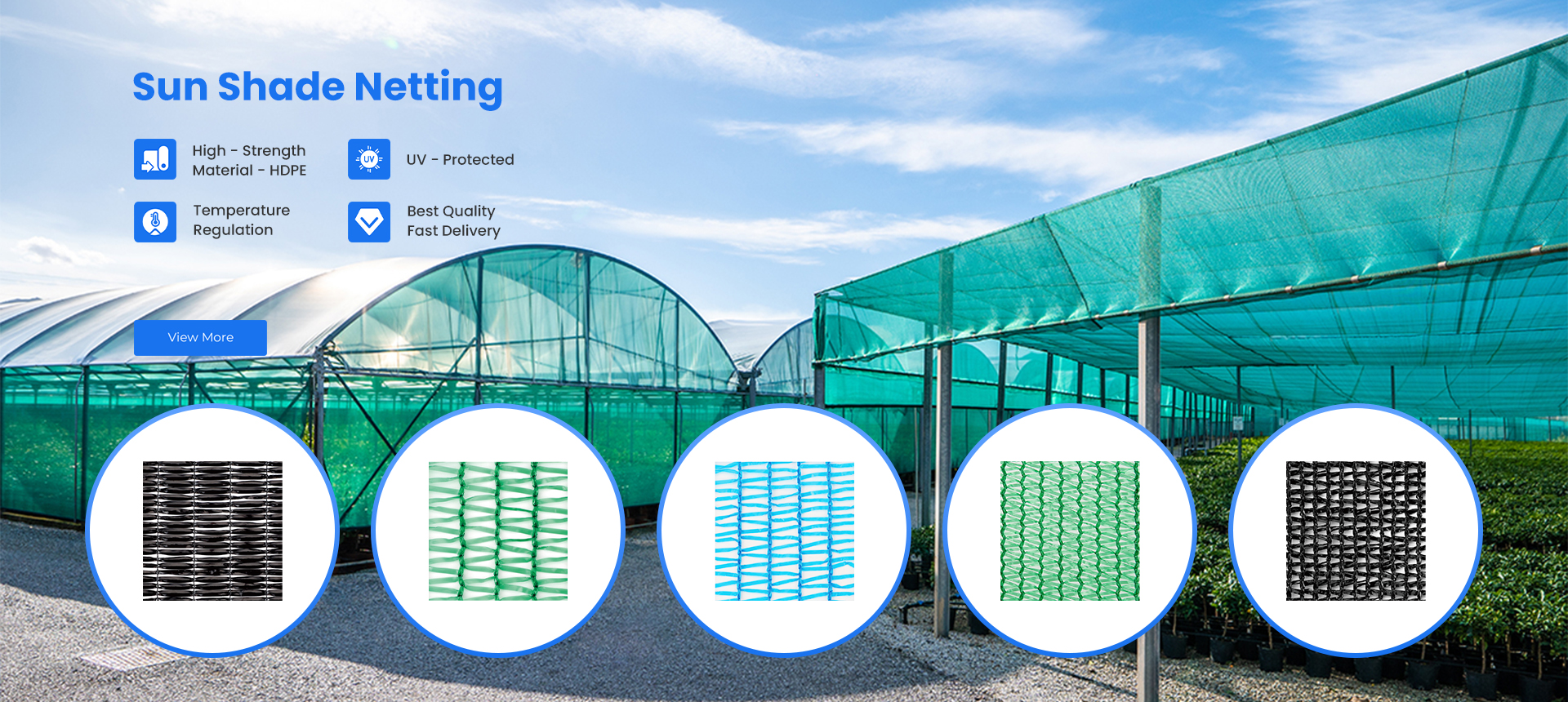 high-quality sun shade net rolls for agricultural use